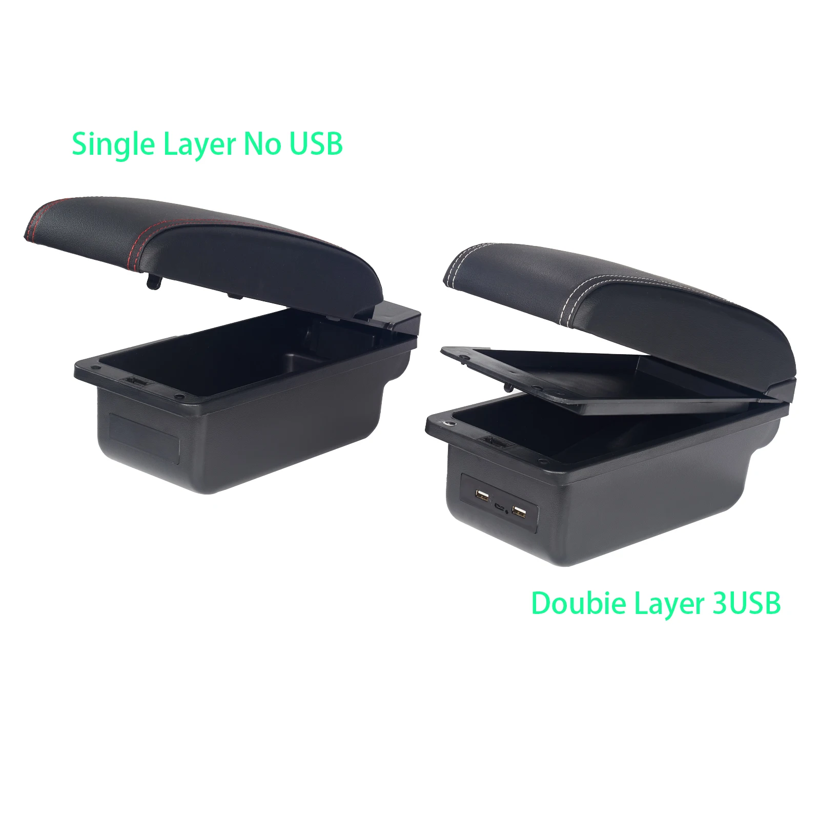 포드 에코스포츠 암레스트 박스 2013-2017 개조 부품 자동차 암레스트 수납 박스 간편 설치 자동차 액세서리