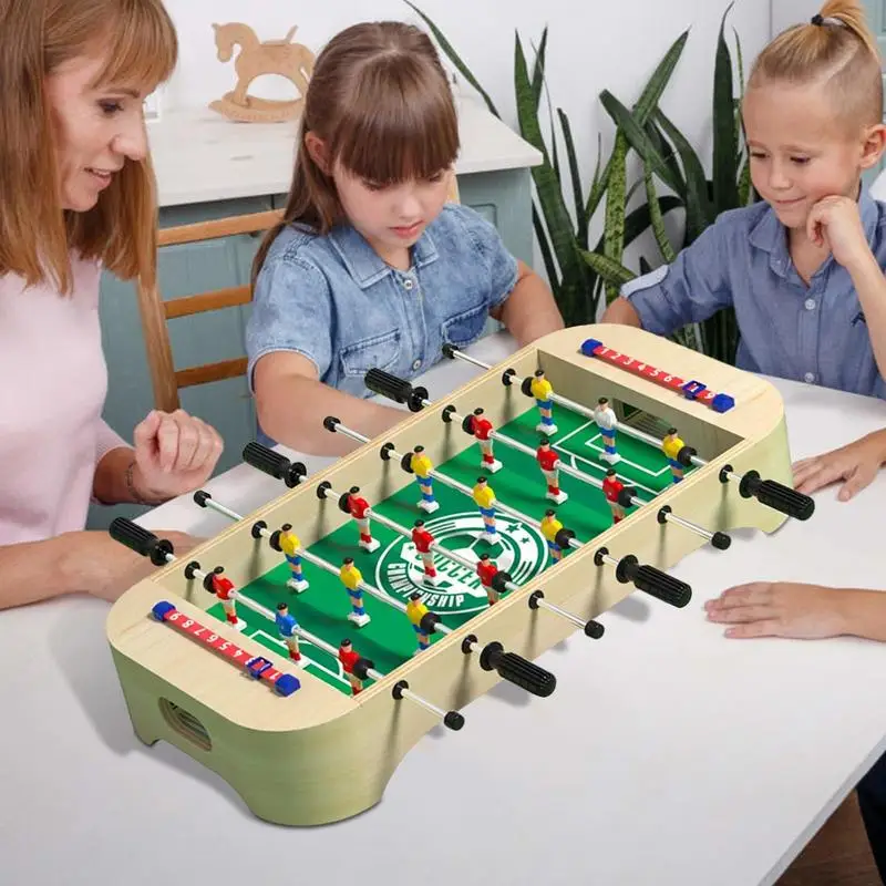 Soccer Table Game Foosball Table Wood Desktop Games Soccer Board Game Tabletop Foosball Party Games For Festivities Thanksgiving