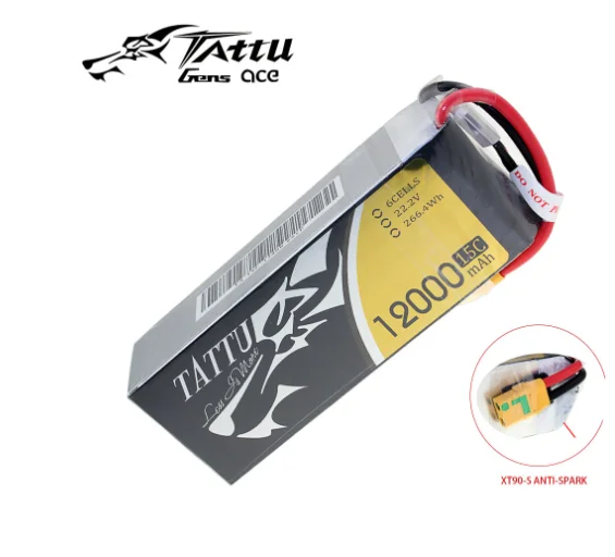 

Tattu 22,2 V 12000mAh 15C 6S LiPo аккумулятор с фоторазъемом для DJI S800 DJI S900 S1000 Walkera QR X800