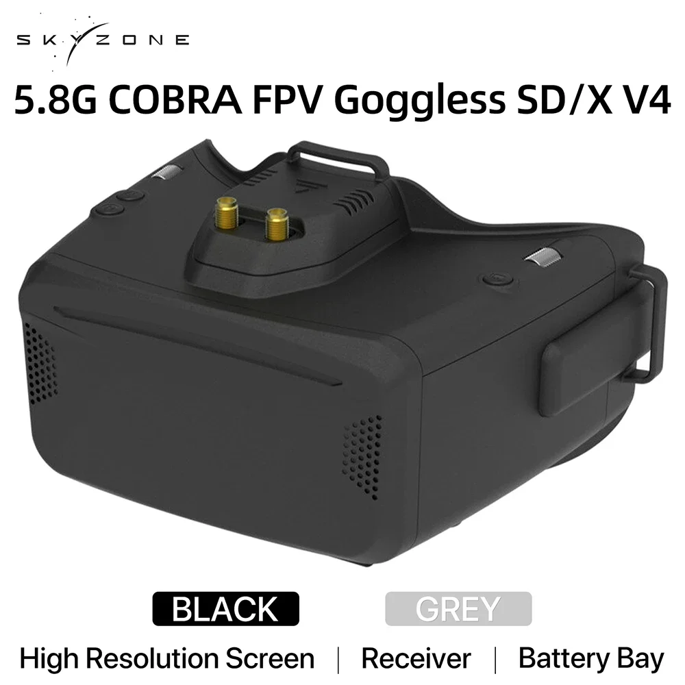 SKYZONE Cobra SD X V4 FPV Video Goggles 800x480 4.3in Cobra 1280x720 4.1in 5.8G Receiver Head Tracker DVR for FPV Racing Drone
