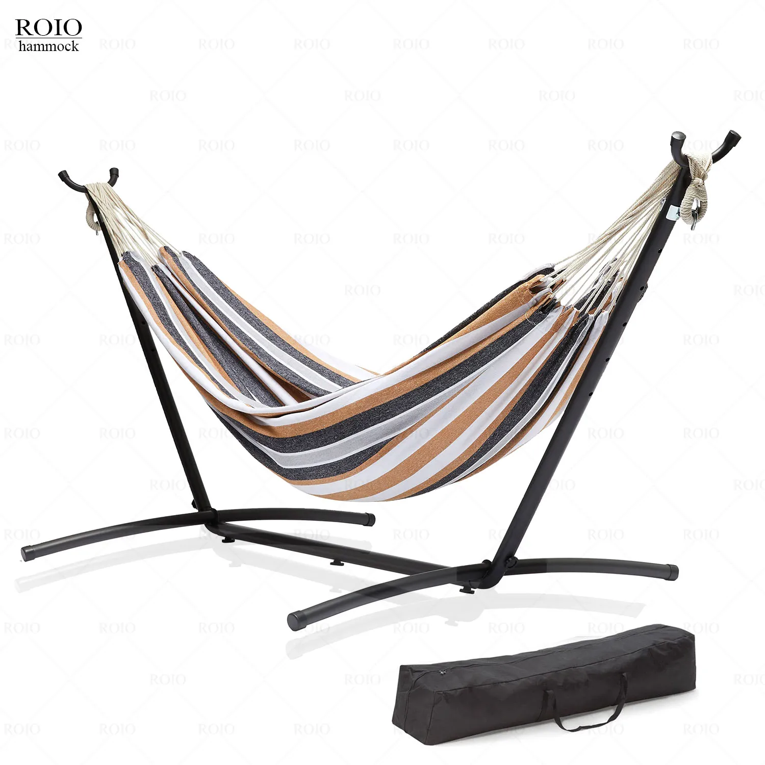 Camping Hammock 1-2 People Travel Pool Portable Hanging Bed Chair Garden Swing Stand Beach Outdoor Thicken Hammock With Bracket