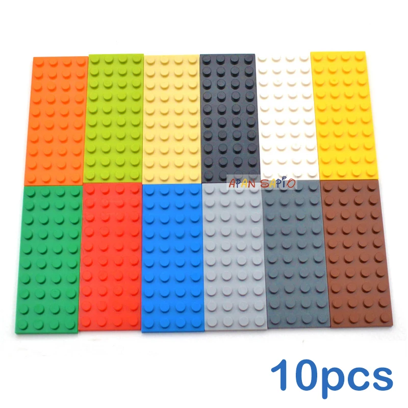 10pcs 4x10 Dots DIY Building Blocks Thin Figures Bricks Educational Creative Toys for Children Size Compatible With 3030 - 1