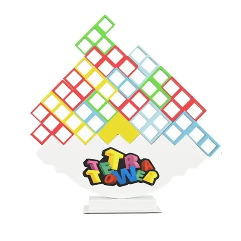 Tetra Tower Balance Stacking Blocks Game Board Games For 2 Players+