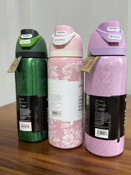 Limited WICK-ED 32oz Insulated Tumbler, Stainless Steel Water Bottle with Handle & Straw, Leakproof for Hiking Travel 1