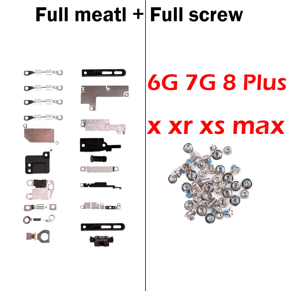 Comprehensive Screw Set with Small Metal Bracket Shield for Smartphone Repair and Assembly