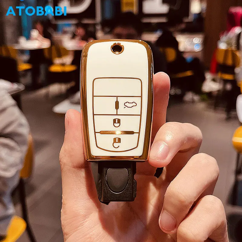 Tpu Car Key Case Smart Remote Control Fob Protector Cover Portachiavi Holder Bag Accessori Auto Per Fiat Croma/Otimo/Viaggio