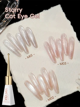 XEJIAYI 3pcs 10ml Starry White Water Gel Nail Polish, UV/LED removable gel nail polish, perfect for DIY nail salon at home 1