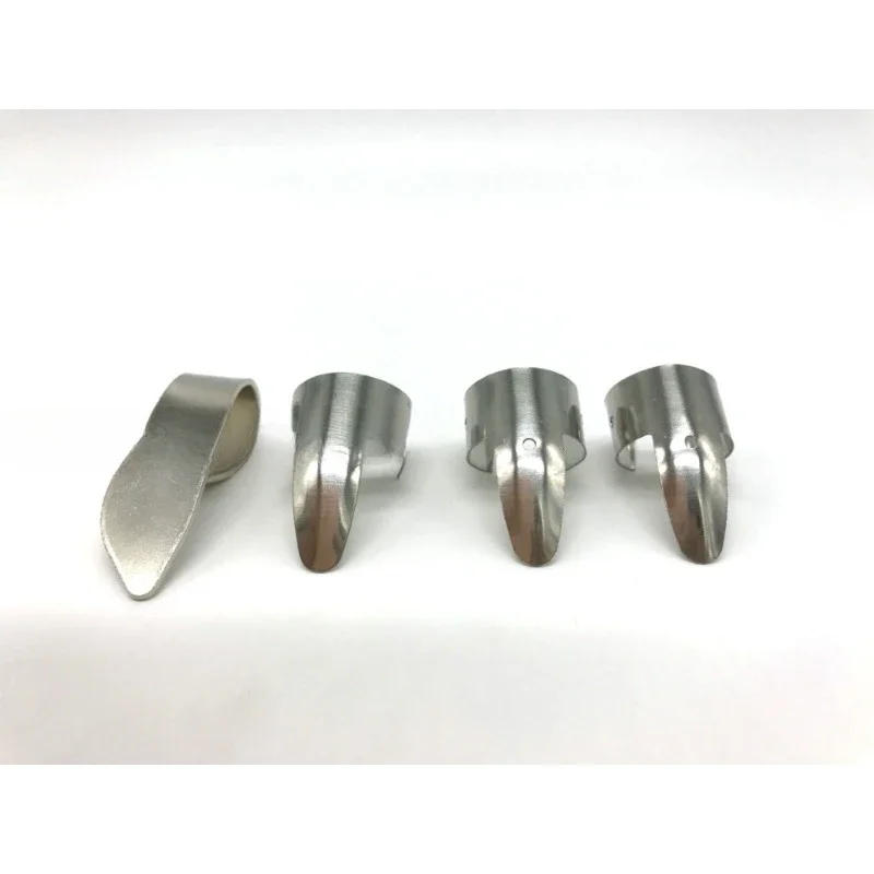 

4pcs Stainless Steel 1 Thumb And 3 Finger Nail Guitar Picks Plectrums Set Metal Acoustic Electric Bass Guitar Accessories