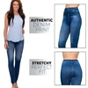 Thermal Fleece Denim Jeggings Women Fleece Lined Jeggings Seamless Faux Jeans Denim Slim Pencil Pants High Waist Slim Fashion 2