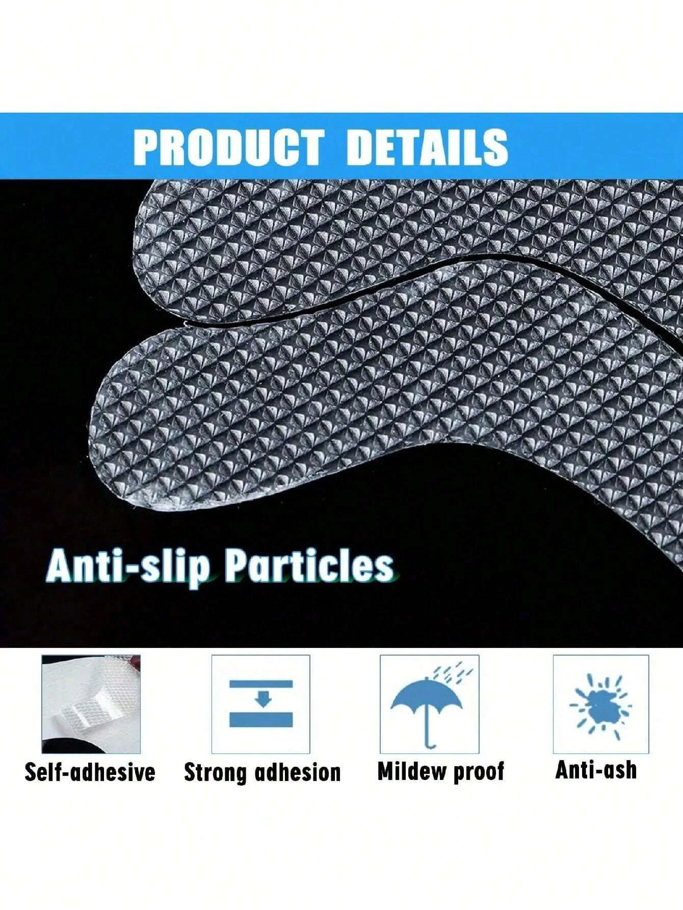 24pcs/Package Transparent Anti-Slip Stickers For Bathroom Floor Shower Bathtub Floor Safety Anti-Slip Strips anti slip stickers