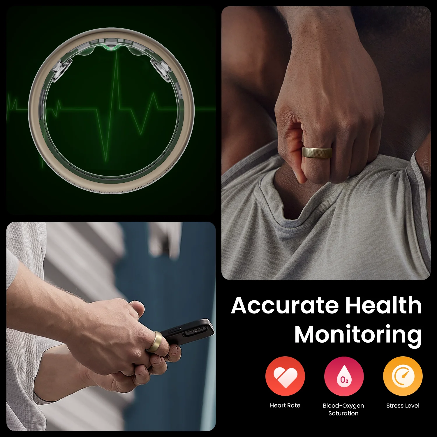 98% Amazfit Helio Ring 30m Freediving Support
