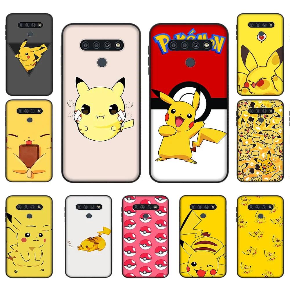 Custodia Morbida Per Xiaomi Redmi Note 10 10T 10S Pro Max Cover Nera Dl-44 Pikachu