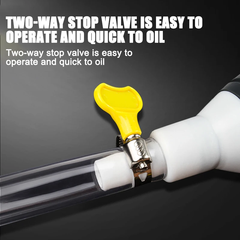 Car Universal Fuel Saver Fuel Hand Pump High Flow Siphon Portable Manual Car Transfer for Gas Gasoline Petrol Diesel Oil Liquid