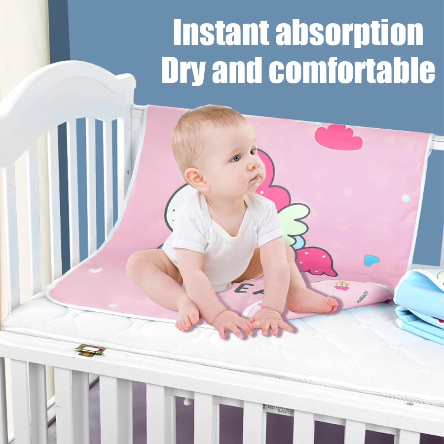 90cm Baby large diaper pad folding student aunt pad padded thickened waterproof breathable can be washed again and again