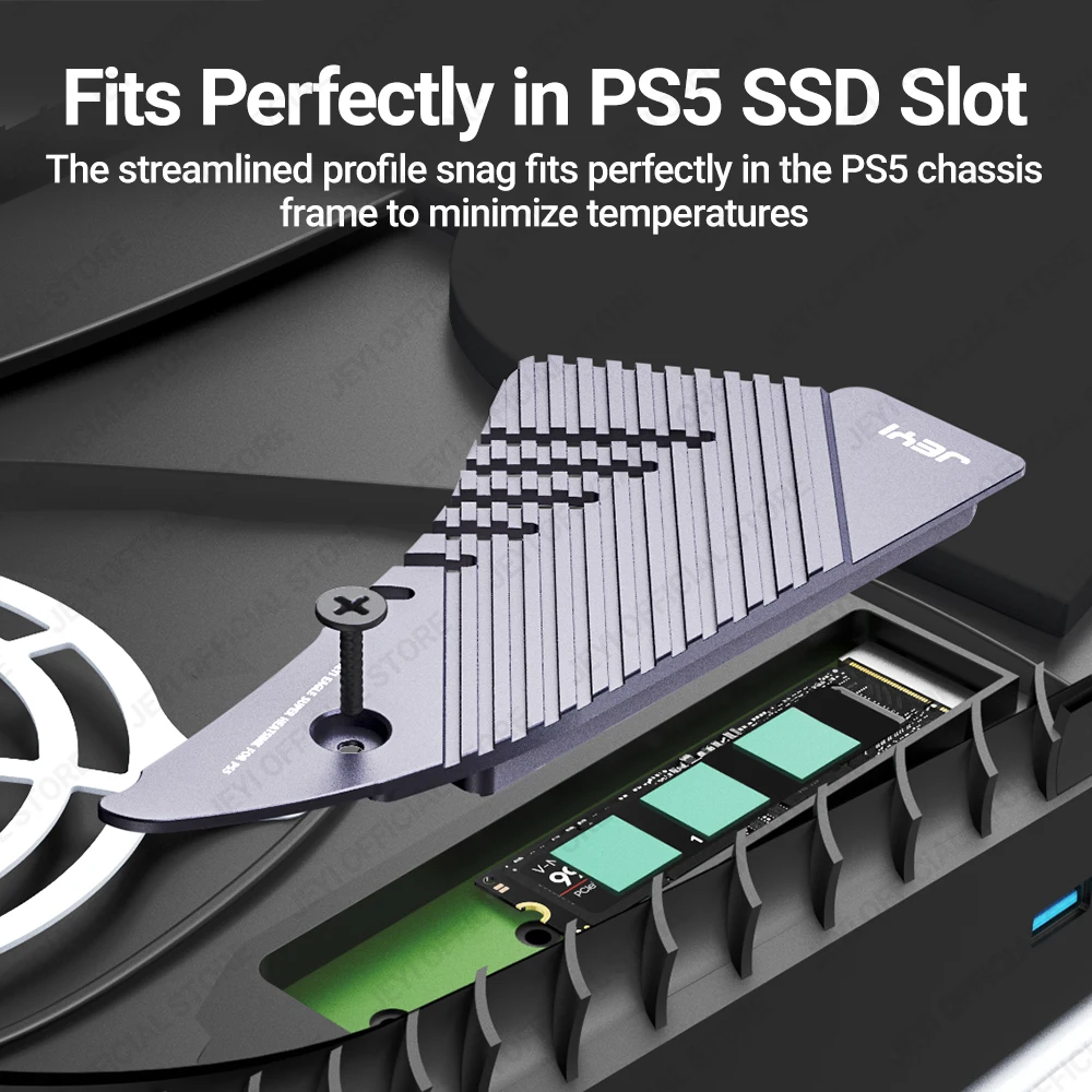 Dissipador Ssd Área Grande Refrigerador de Alumínio Sólido Almofadas Térmicas para Playstation Pcie 4.0 M.2 Nvme com Versão Rgb Jeyi-ps5 M.2 - Imagem 4