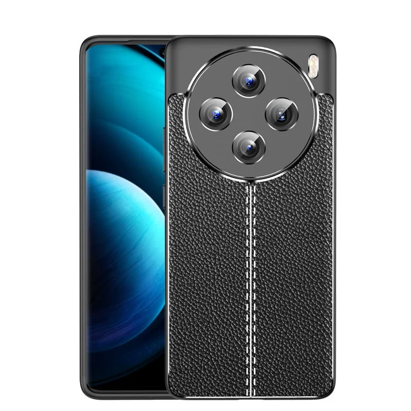 Per Vivo X100 Case Vivo X100 X100 Pro 5G Cover Custodie Antiurto Di Lusso Morbido Tpu Silicone Business Style Cover Per Vivo X100