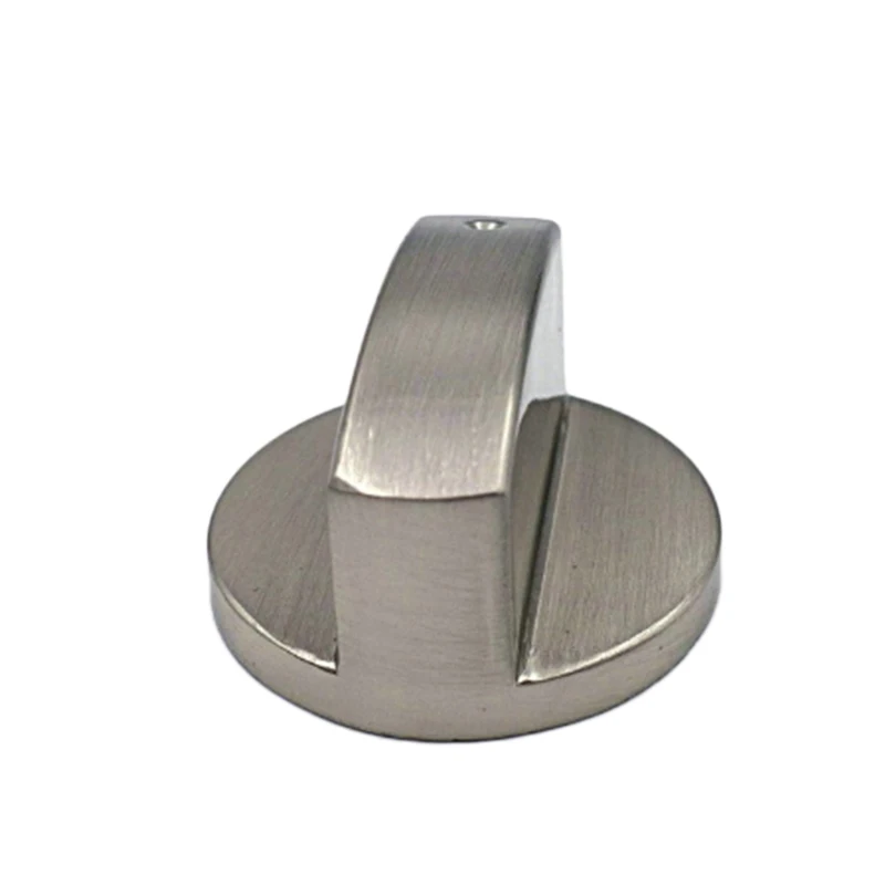 Universal 8mm Metal Silver Gas Stove Cooker Knobs Adaptor Oven Switch Cooking Surface Control Lock Cookware Assembly Parts 1pc