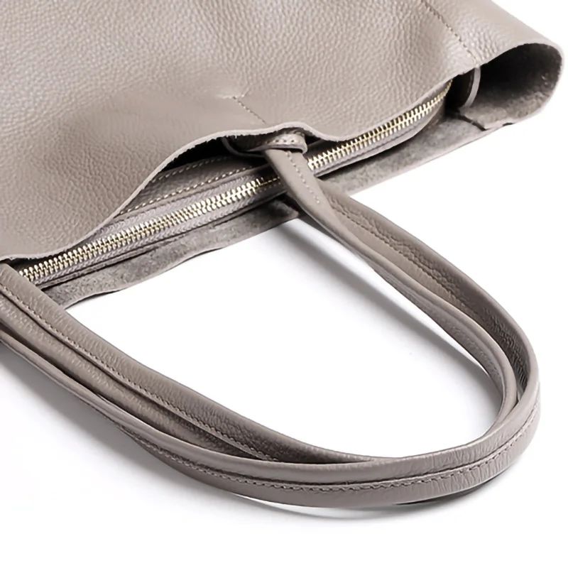 Women Genuine Leather Bags Designer Style Large Capacity Handbags 2023 Cowhide Leather Shoulder Bags Tote S4388