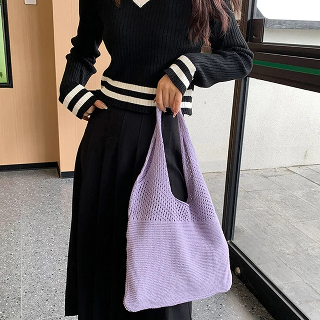 Boho Chic Borse Estive Di Tessuto Borse Fatte In Maglia Borsa