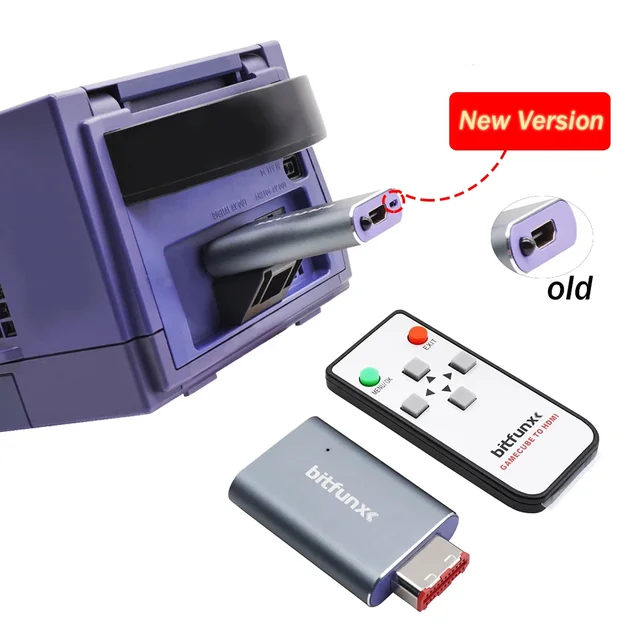 Bitfunx Hdmi Adapter Gamecube 4k Nintendo Gamecube Hdmi Adapter