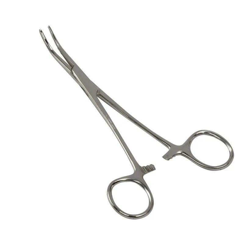 

1Pcs Stainless Steel Hemostatic Forceps Surgical Forceps Tool Hemostat Locking Clamps Forceps Fishing Pliers Curved/Straight Tip