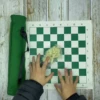 Chess Set PU Leather Chess Sets Travel Folding Board Games Parent Child Interactive Educational Toys Desktop Puzzle Board Game F 2