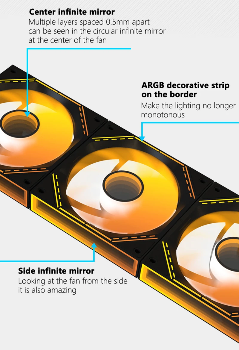 JUMPEAK ⷯ  ö̽ PC ̽ ð ǳ, ARGB  ſ  ȿ, ý 360mm  ǳ