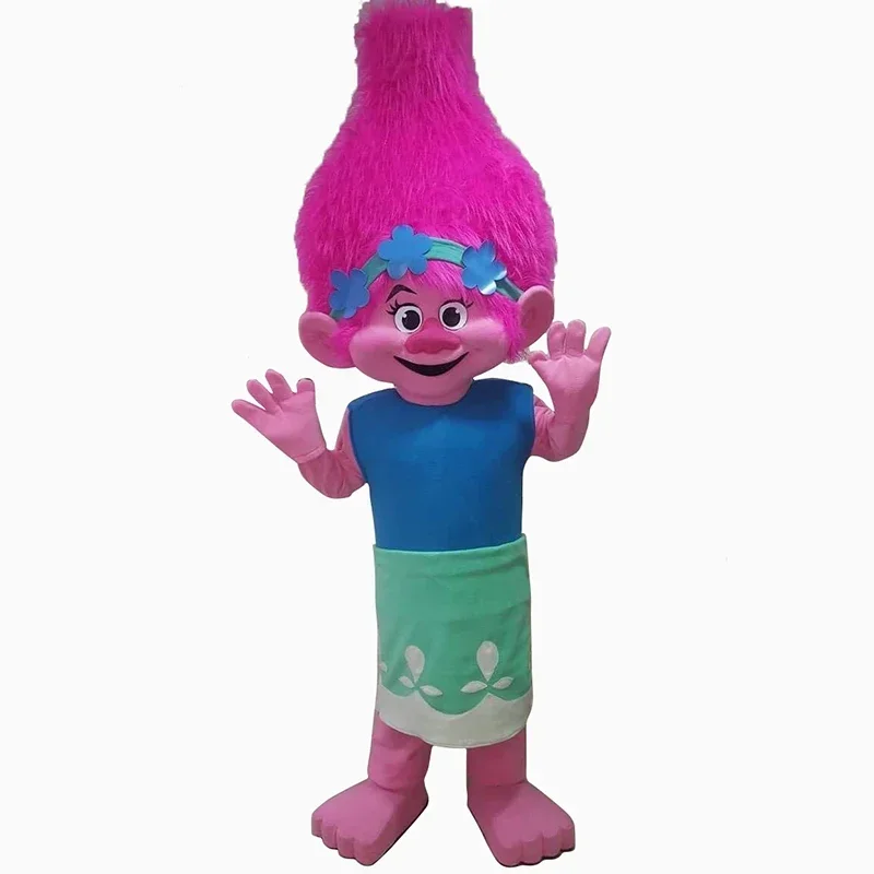 

NEW Poppy From Dream works trolls Movie Costume Mascot Fancy Dress Brand Carnival Costume Halloween Gift