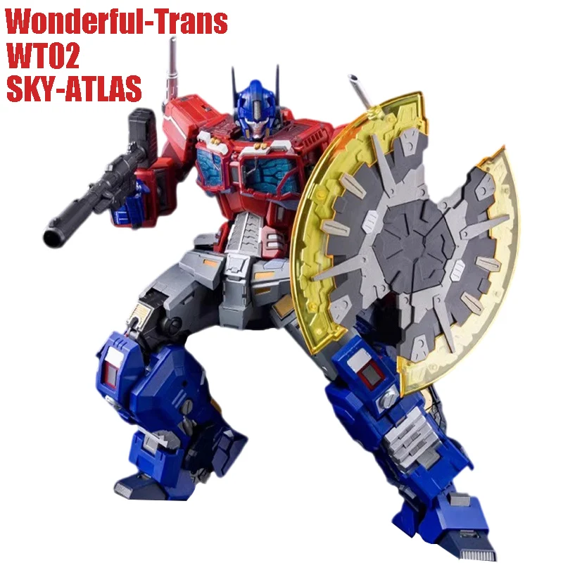 

Original Wonderful-Trans WT02 SKY-ATLAS Transformers IDW Commander Optimus Prime OP Anime Action Figures Model Collection Toy