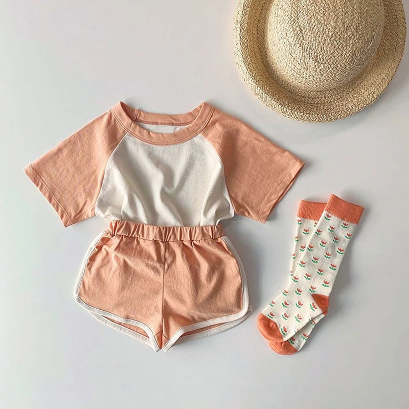 warm Baby Clothing Set Yg Summer New Baby Clothes Boys 2-piece Top T-shirt + Shorts  Girl Baby Suit baby clothing set long sleeve	