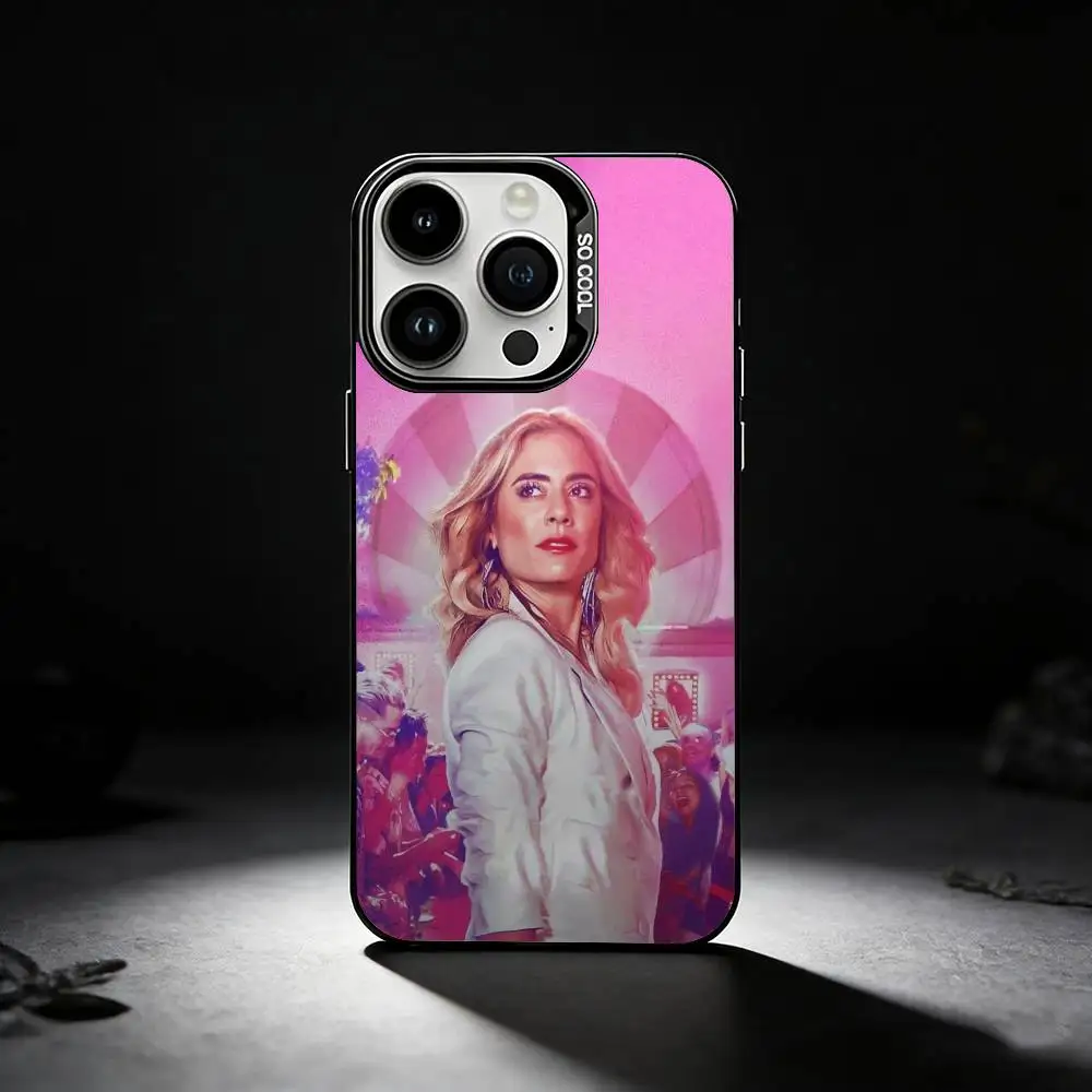 Queen of Flow La Reina Del Flow Colored Silver Phone Case
