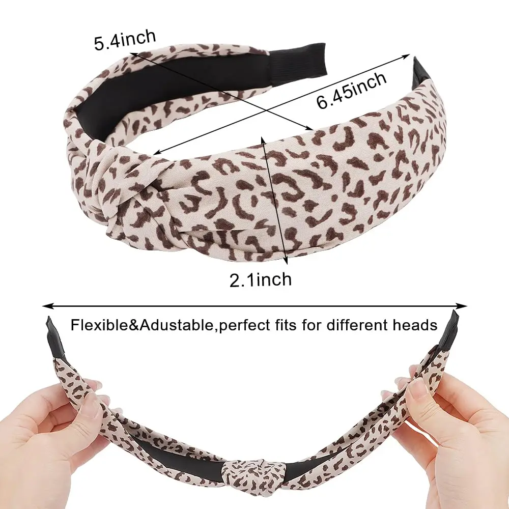 1PC Women's Knotted Headbands - Fashionable Thick Top Knot Design, Anti-Slip, Cute Hair Accessories, Multiple Styles Hair Bands