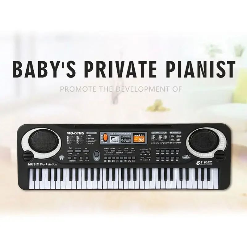 

61 Keys Digital Music Electronic Keyboard Key Board Electric Piano Children Gift Educational Art training for children guitarras