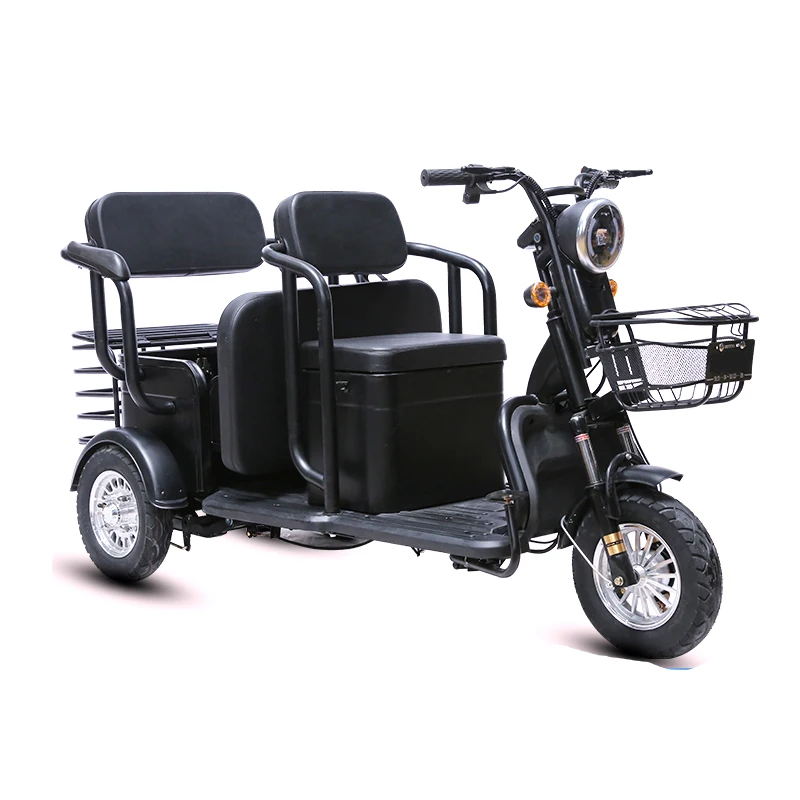 

high quality 600W 800W 1000W OEM triciclo electrico electric cargo trike three wheel electric tricycle motorcycle for 3 people