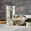 Stainless Steel Sealed Storage Jar, Portable Airtight Food Storage Container Canister for Coffee Beans Flour Cereal Suga 1