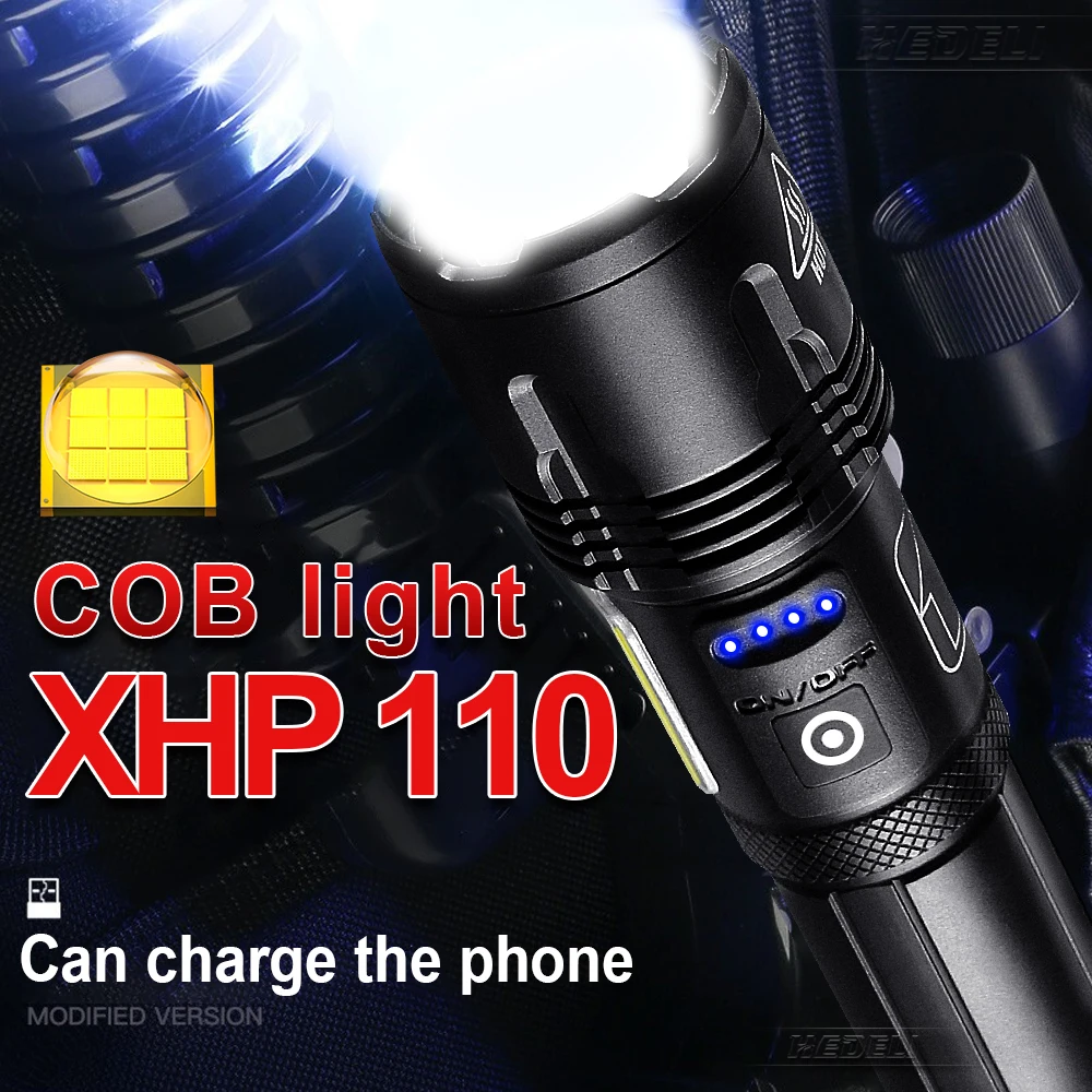 LUXJUMPER Linternas XHP110 LED Alta Potencia, Linternas LED Alta