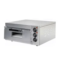 Small single layer pizza oven, commercial electric oven, one and two layer electric oven, stainless steel timing slate oven. 1