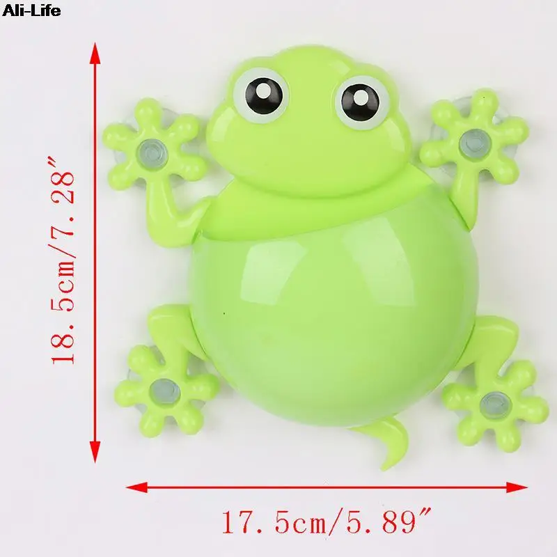 1PC Lovely Cartoon Gecko Model Toothbrush Toothpaste Holder Bathroom Sets 4 Suction Hooks Tooth Brush Container