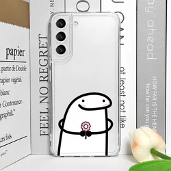 Flork Meme Transparent Soft Back Phone Case - Humorous Couple Design - Samsung A52 (SQP - H1365T6)