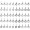 50 Pcs Stainless Steel Number Plate Key Labels with Rings Tags Round Hanging for Luggage Metal Numbered Keyring 3