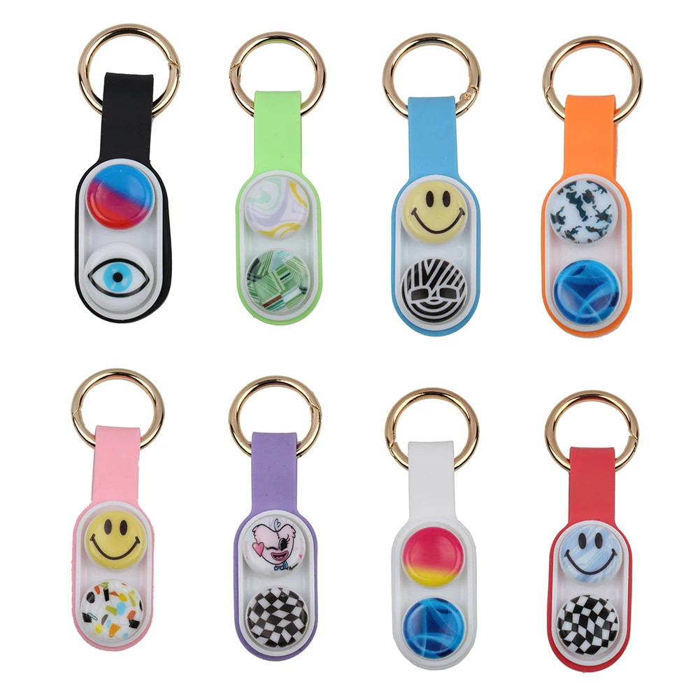 thumbnail image 1 of Llavero con imán de burbujas de la serie Pop Hand Spinner, juguetes antiestrés coloridos para adultos y niños, regalos de cumpleaños, llaveros, 1 of 5