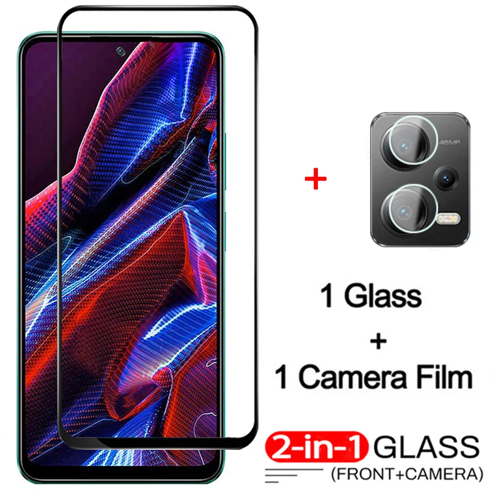 2-In-1, Vetro Temperato + Fotocamera Pellicola Poco-X5 5G Vetro Temperato Pocophone X5 Screen Protector Poco X5 Pro Glass Pocophone X 5 Pro Xiaomi Poc