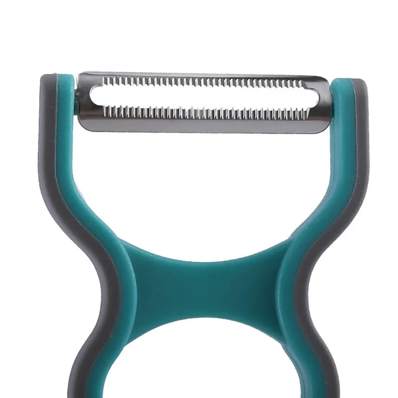 Éplucheur De Pommes De Terre Et Fruits - Lot De 3, Lame Réglable, Vert, 31.3x21.9cm - Gadget De Cuisine Pratique