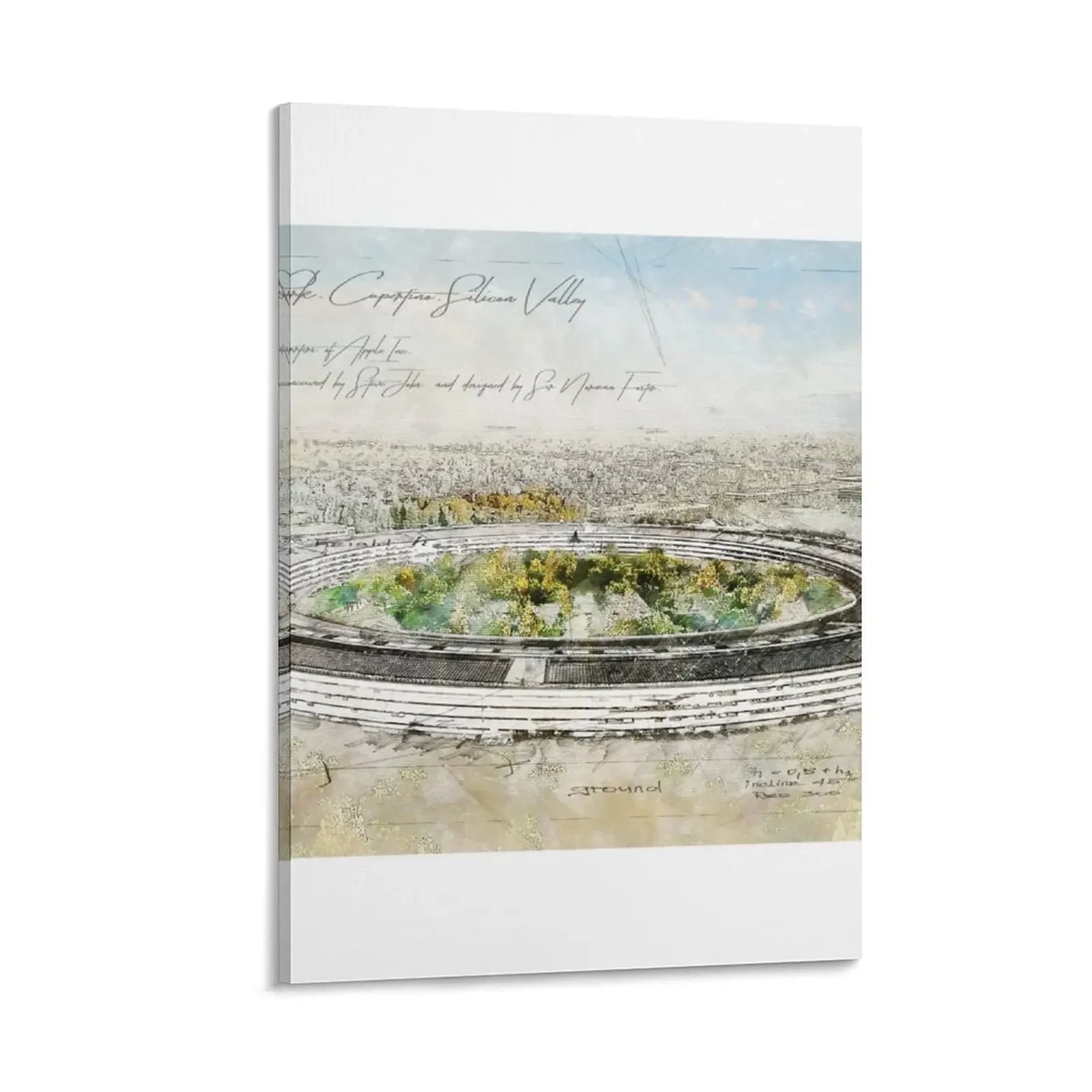 

Apple Park, Cupertino California Canvas Painting room decorations aesthetic posters