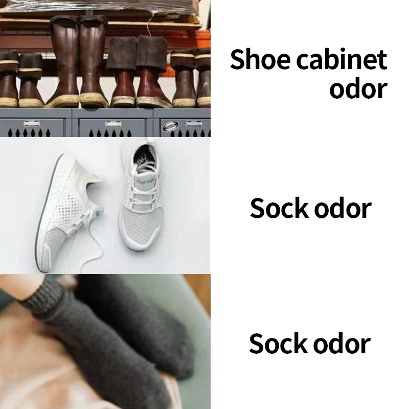 Shoe Odor Removal Spray Shoe Odor Spray Shoes Deodorant Patch Foot Odor Removal Paste Footwear Stink Antibacterial Insole Deodorizer Lemon Fresh Sticker