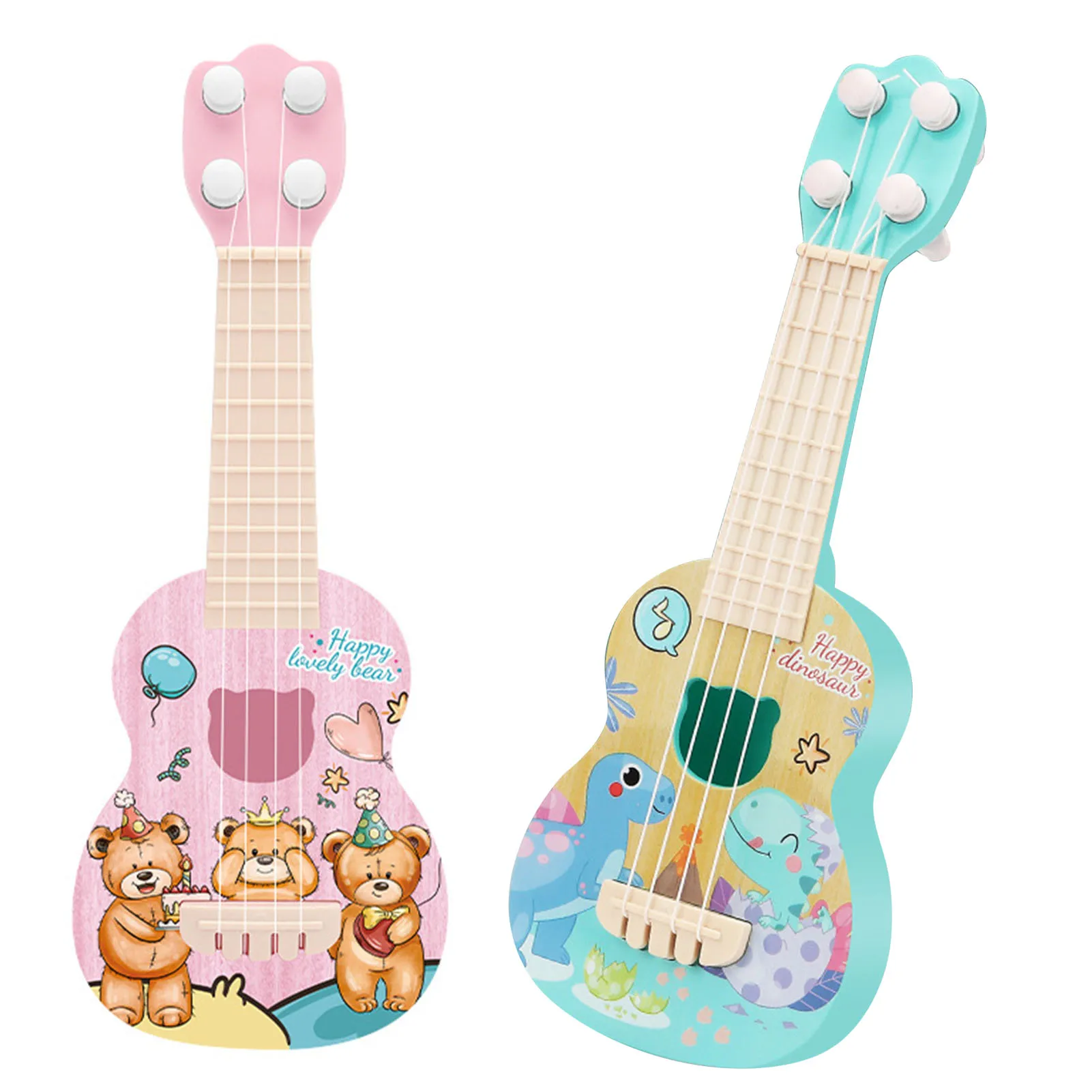 Ukulele Kids Guitar Toy Girls Boys Beginners Mini Guitar Instrument Can Play Music Simulation Toys Birthday Gift
