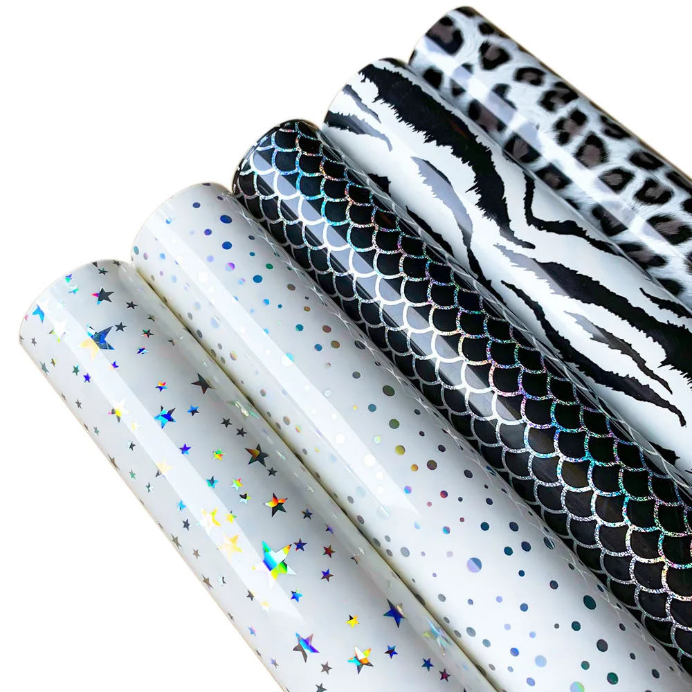 Stars Leopard Patterns Heat Transfer Vinyl Iron on T-shirts DIY Making Garment Pillows Fabric Decoration HTV Sheet Film For cut