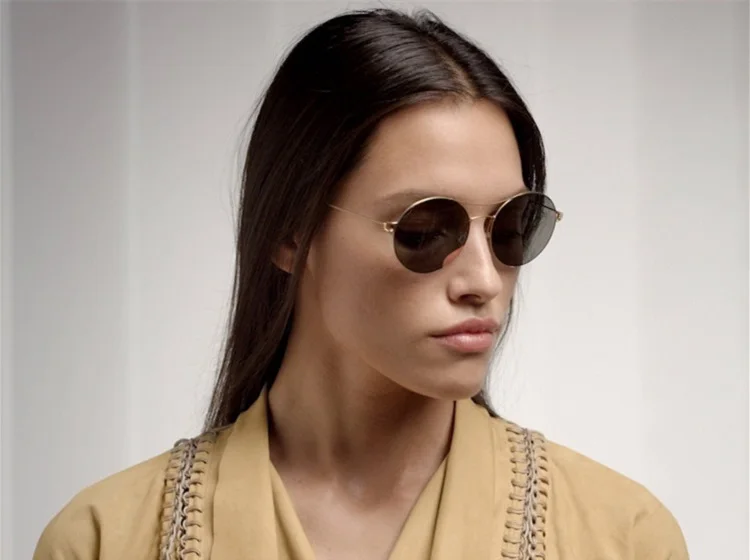 2024 Dänemark schrauben lose ultraleichte runde Männer Frauen Sonnenbrille Mode Doppels trahl UV400 Schutz Sonnenbrille – Detail 8