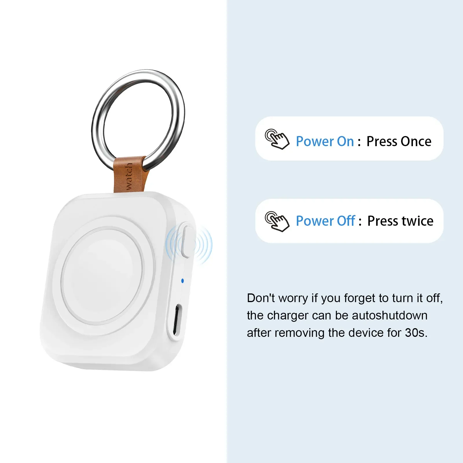 Magnetic Fast Charging Wireless Watch Charger - Type C