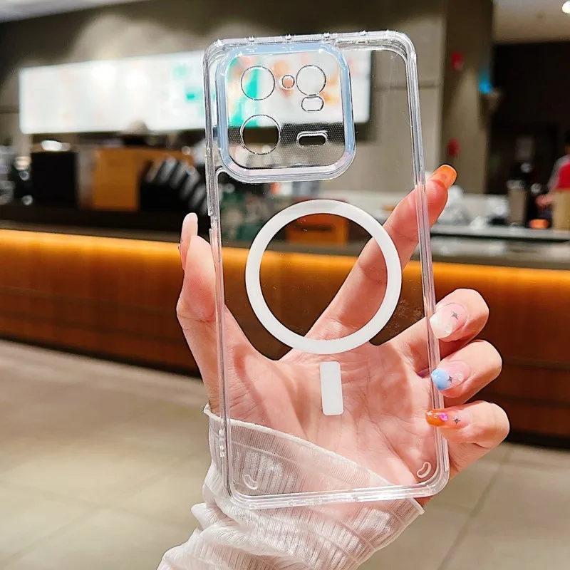 Transparent Magnetic Shockproof Hard Cover